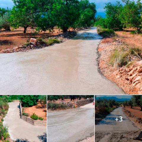 Obres de pavimentació del Camí Morralles