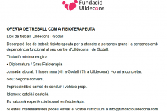 OFERTA DE TREBALL | OFERTA DE TREBALL COM A FISIOTERAPEUTA